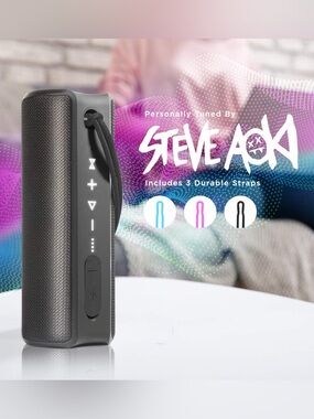 Steve Aoki Future 360 Portable LED Bluetooth Speaker - Black